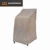 Modern Leisure Garrison Stackable/High Back Bar Chair Cover, Waterproof, 27 in. L x 27 in. W x 49 in. H, Sandstone 3076
